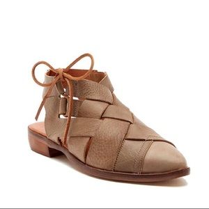 Free People Destino Woven Flat Size 7